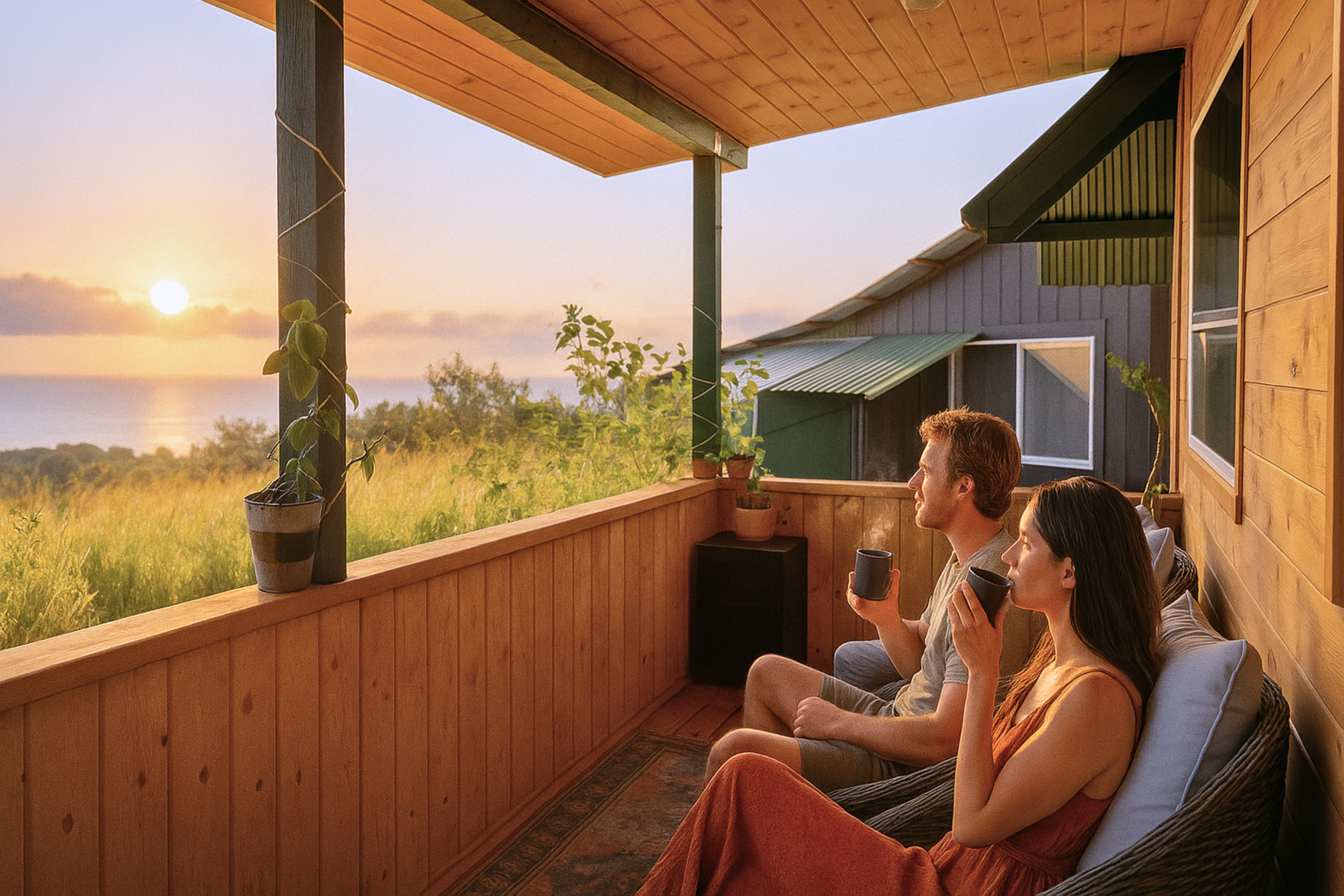 Porch / Lanai at Green Cottage